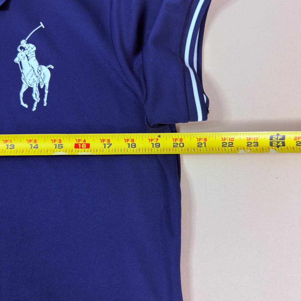 Polo Ralph Lauren US Open Polo Women L Navy Blue Excellent Big Pony Performance - Picture 5 of 16